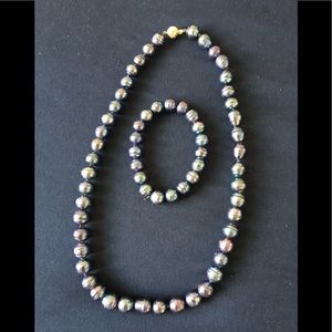 Fresh Water Baroque Pearl Necklace Set